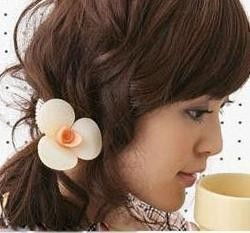 310 日韓飾品批發(fā) 梔子花發(fā)圈發(fā)飾，廠家直銷，引領(lǐng)美發(fā)飾品新風(fēng)尚